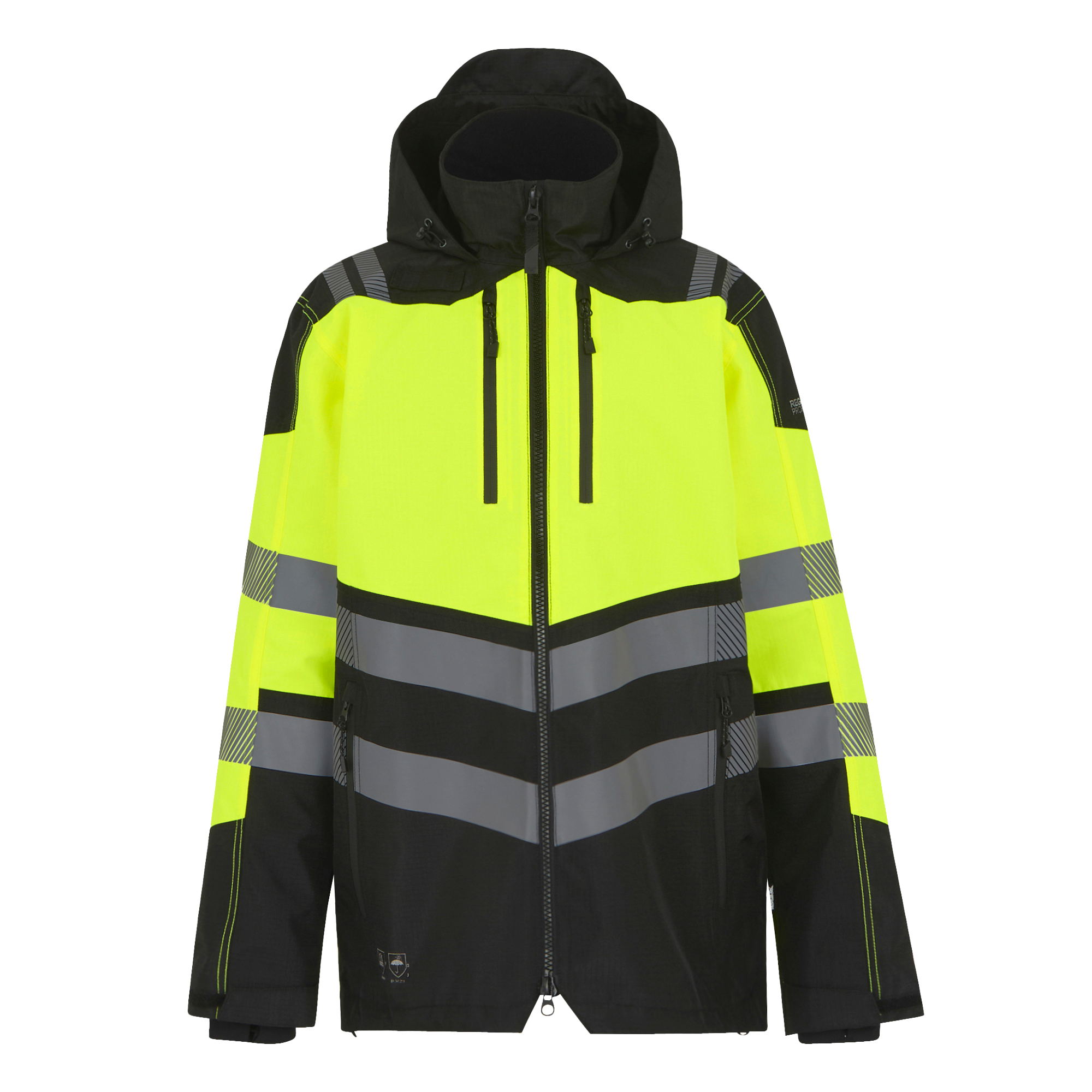 Regatta Professional Mens Hi-VIS X-PRO Waterproof Shell Jacket - Class 2