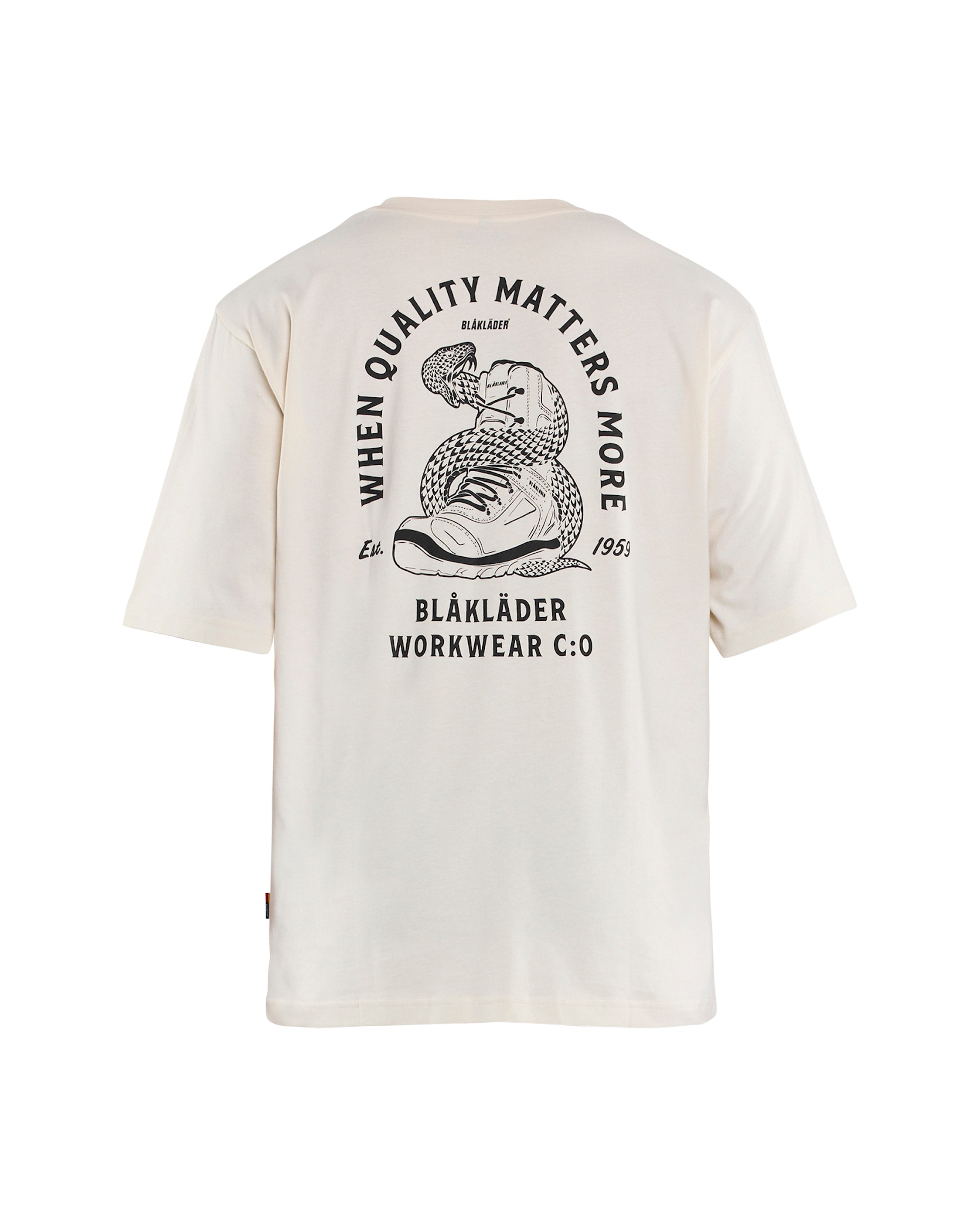 Blaklader T-shirt Snake Loose Fit – White