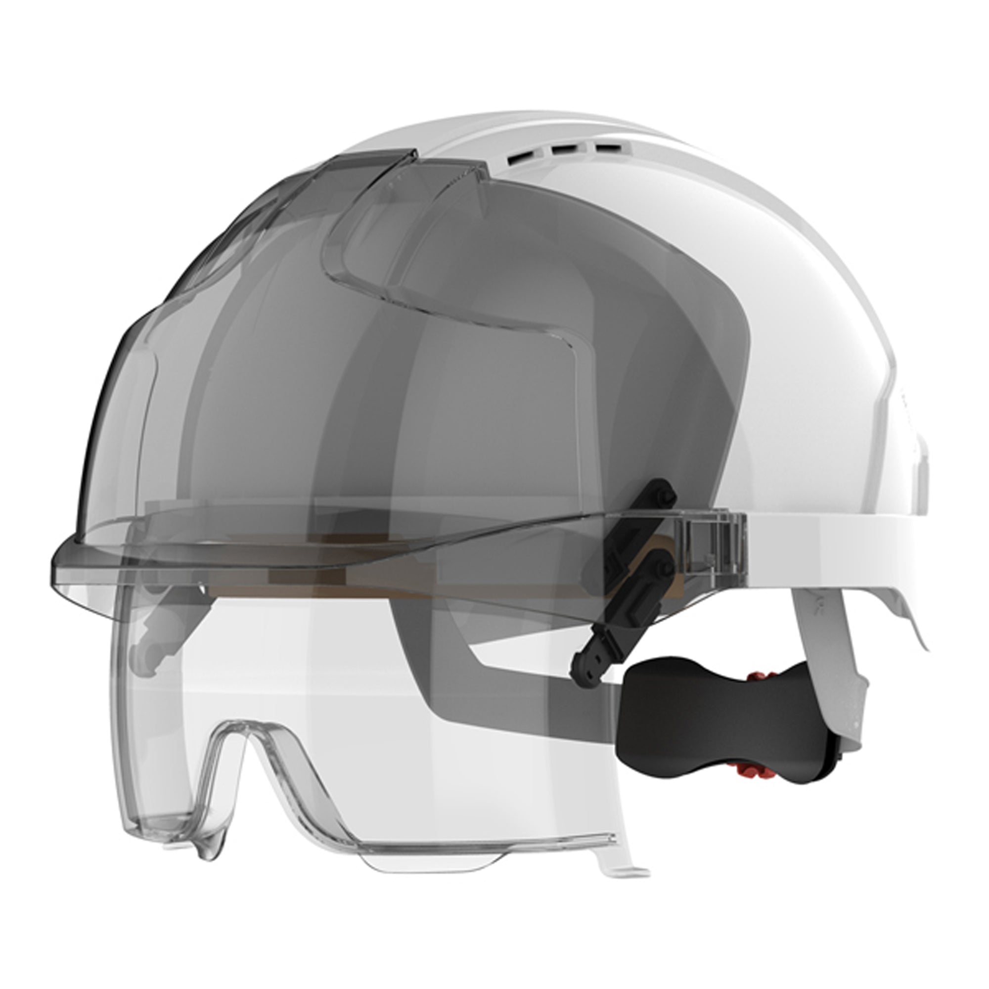 JSP EVO VISTAlens Safety Helmet with Integrated Eyewear