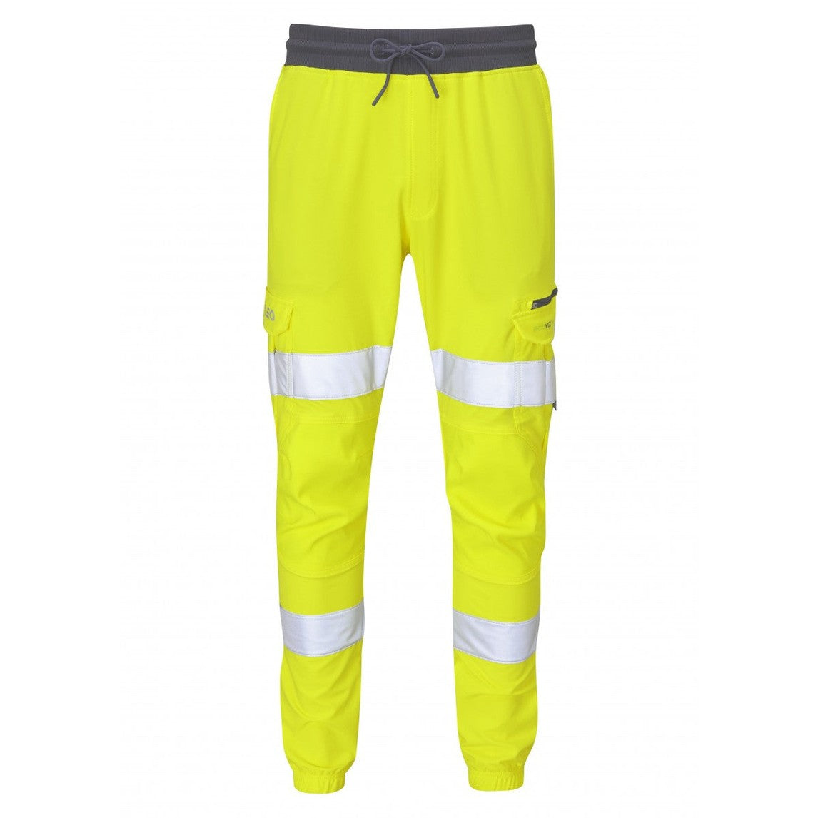 Leo Workwear HAWKRIDGE Leo EcoViz High Performance 4X Stretch Trouser- Hi-Vis Yellow