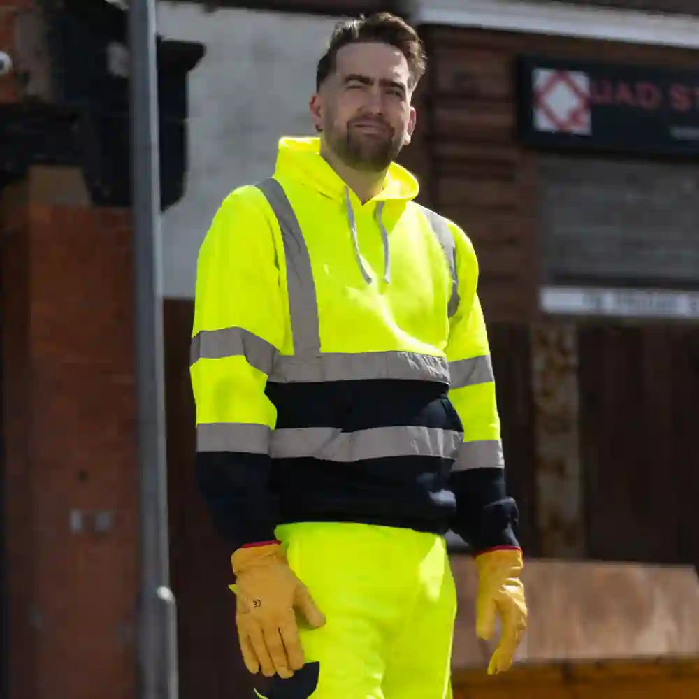 Unbreakable Sherman Yellow/Navy Hi Viz Hoody