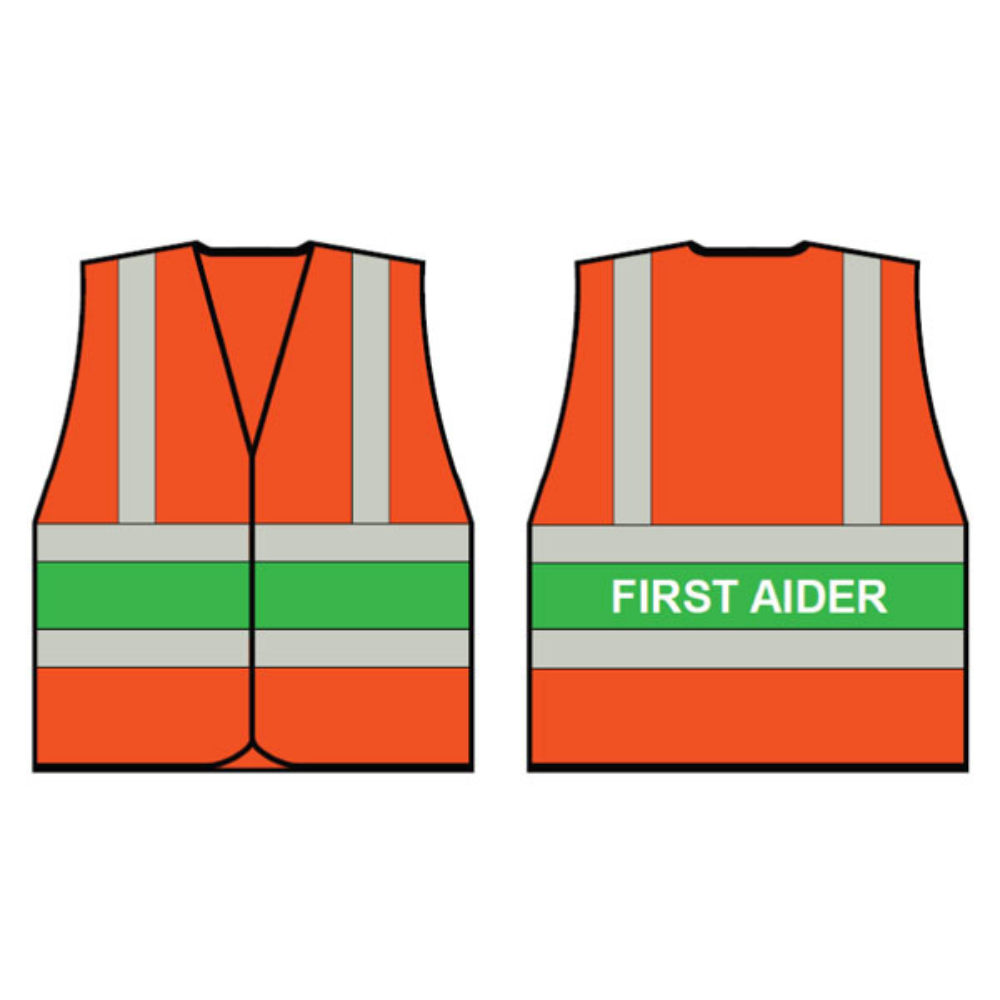 Beeswift Hi Viz Vest C/W First Aider On Back