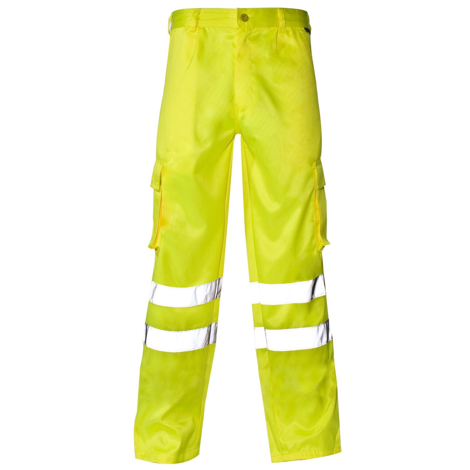 Supertouch Hi Vis Yellow Combat Trousers Knee Band - Regular
