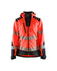 Blaklader Women's Hi-Vis Softshell Jacket 4791 #colour_red-hi-vis-black