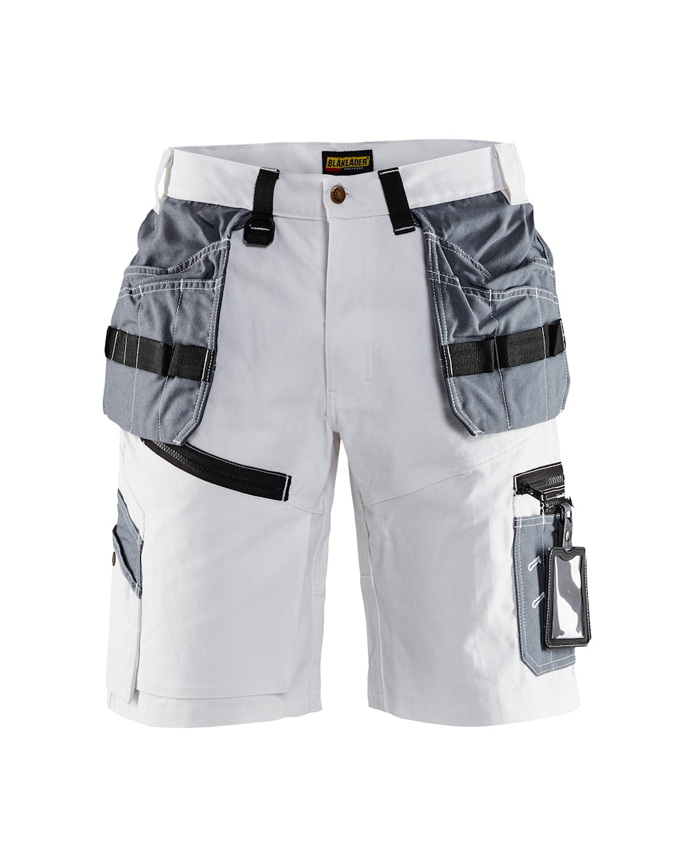 Blaklader X1500 Painters Shorts 1512 #colour_white-grey