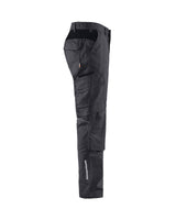 Blaklader Industry Trousers Stretch with Knee Pad Pockets 1448 #colour_mid-grey-black