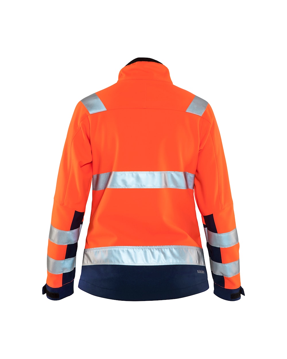 Blaklader Women's Hi-Vis Softshell Jacket 4902 #colour_orange-navy-blue