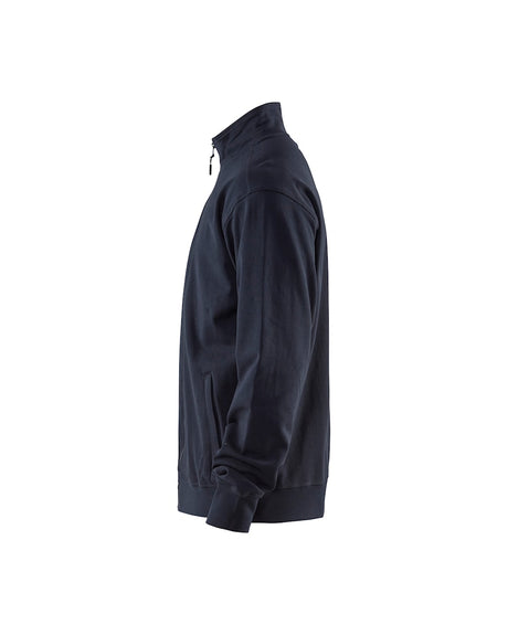 Blaklader Sweatshirt with Full Zip 3371 #colour_dark-navy-blue