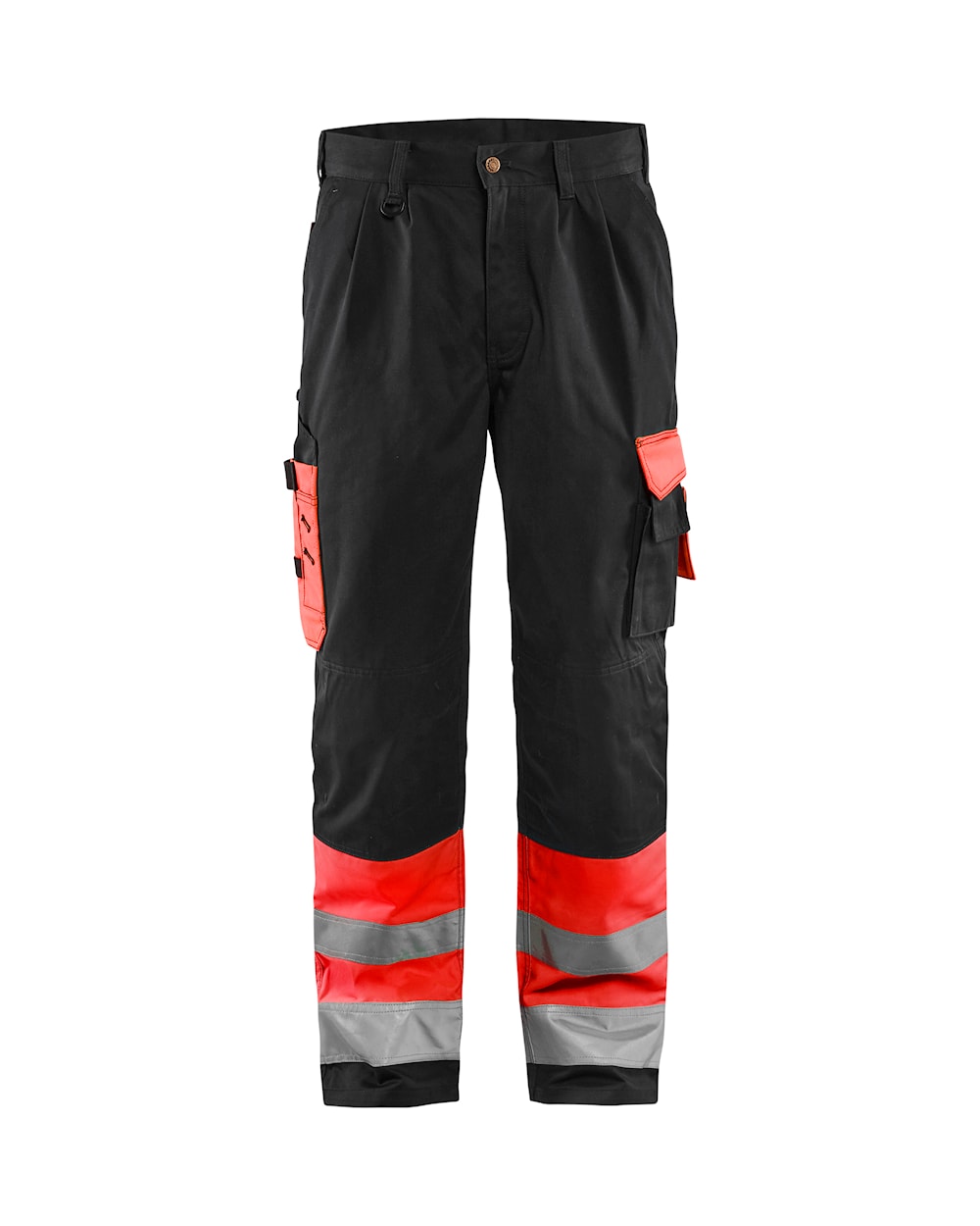 Blaklader Hi-Vis Trousers 1584 - Hi-Vis Red/Black