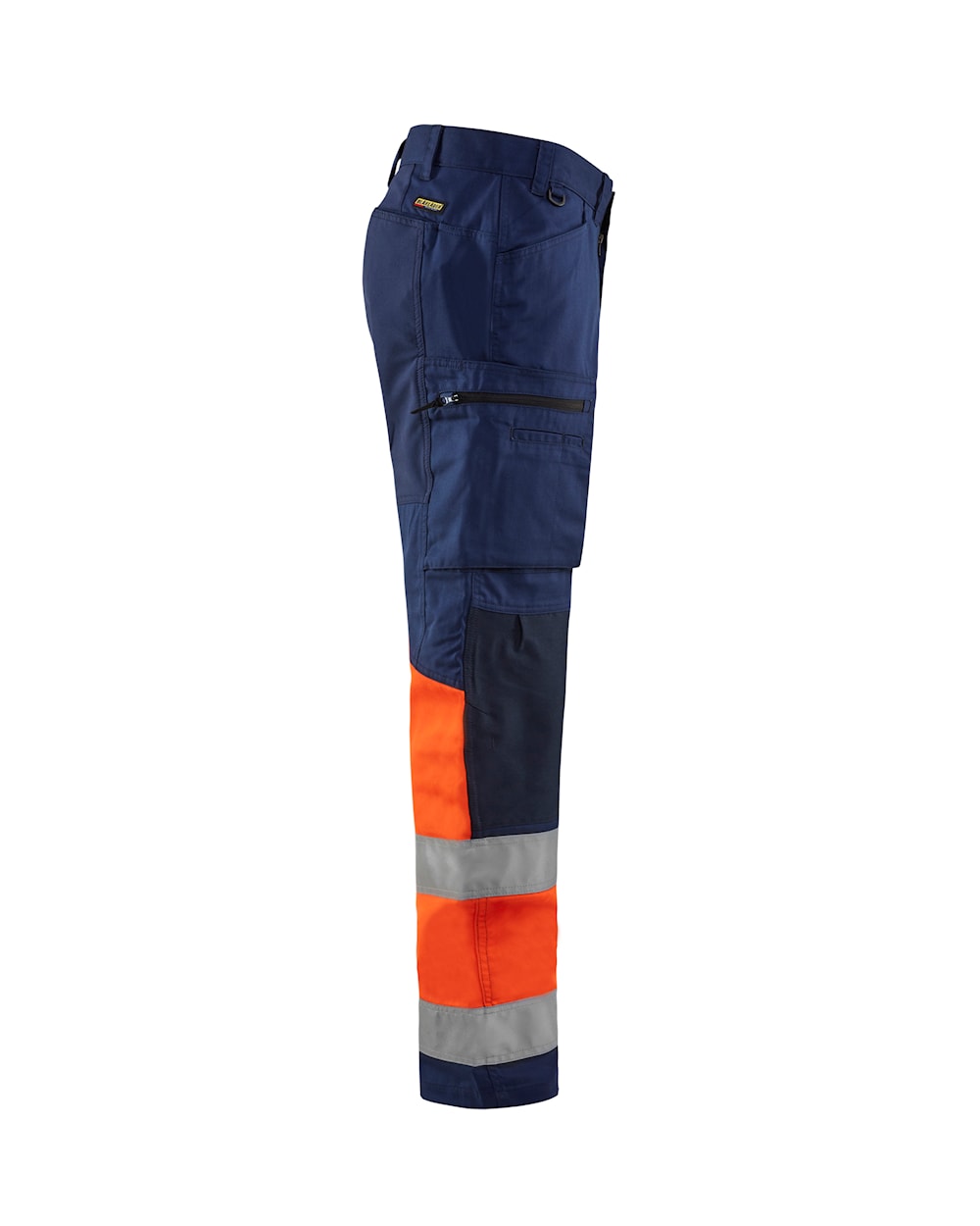 Blaklader Hi-Vis Trousers with Stretch 1551 - Navy Blue/Hi-Vis Orange