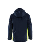 Blaklader Shell Jacket 4790 #colour_dark-navy-blue-hi-vis-yellow