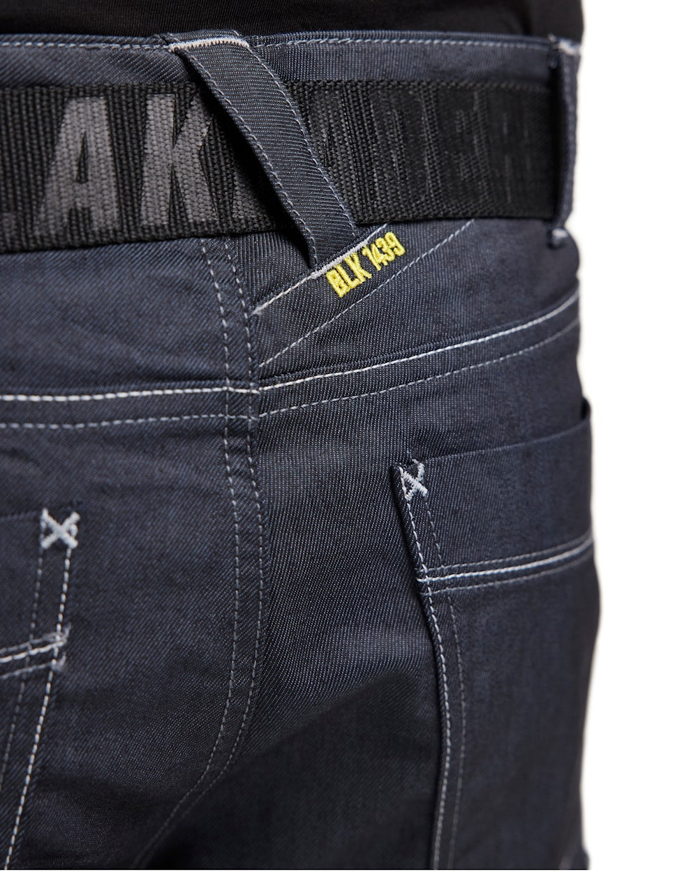 Blaklader Service Trousers Denim Stretch 1439 #colour_navy-blue