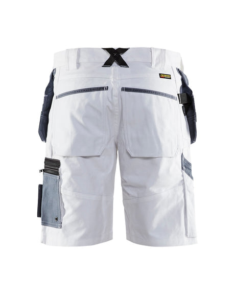 Blaklader X1500 Painters Shorts 1512 #colour_white-grey