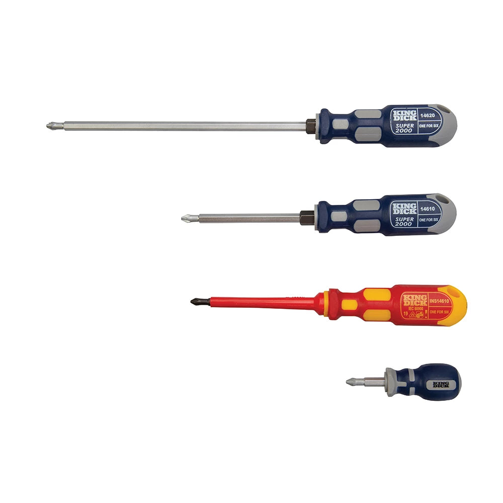 King Dick 1-For-6 Screwdriver Gift Set 4Pce