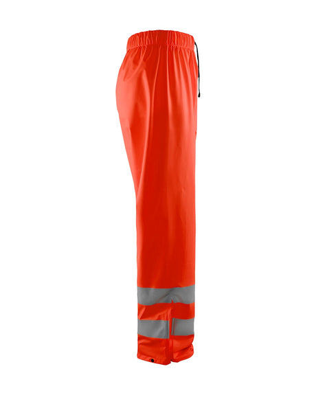 Blaklader Rain Trousers Hi-Vis Level 1 1384 #colour_red-hi-vis