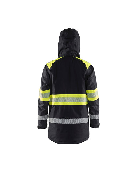 Blaklader Winter Parka Hi-Vis 4485 #colour_black-hi-vis-yellow