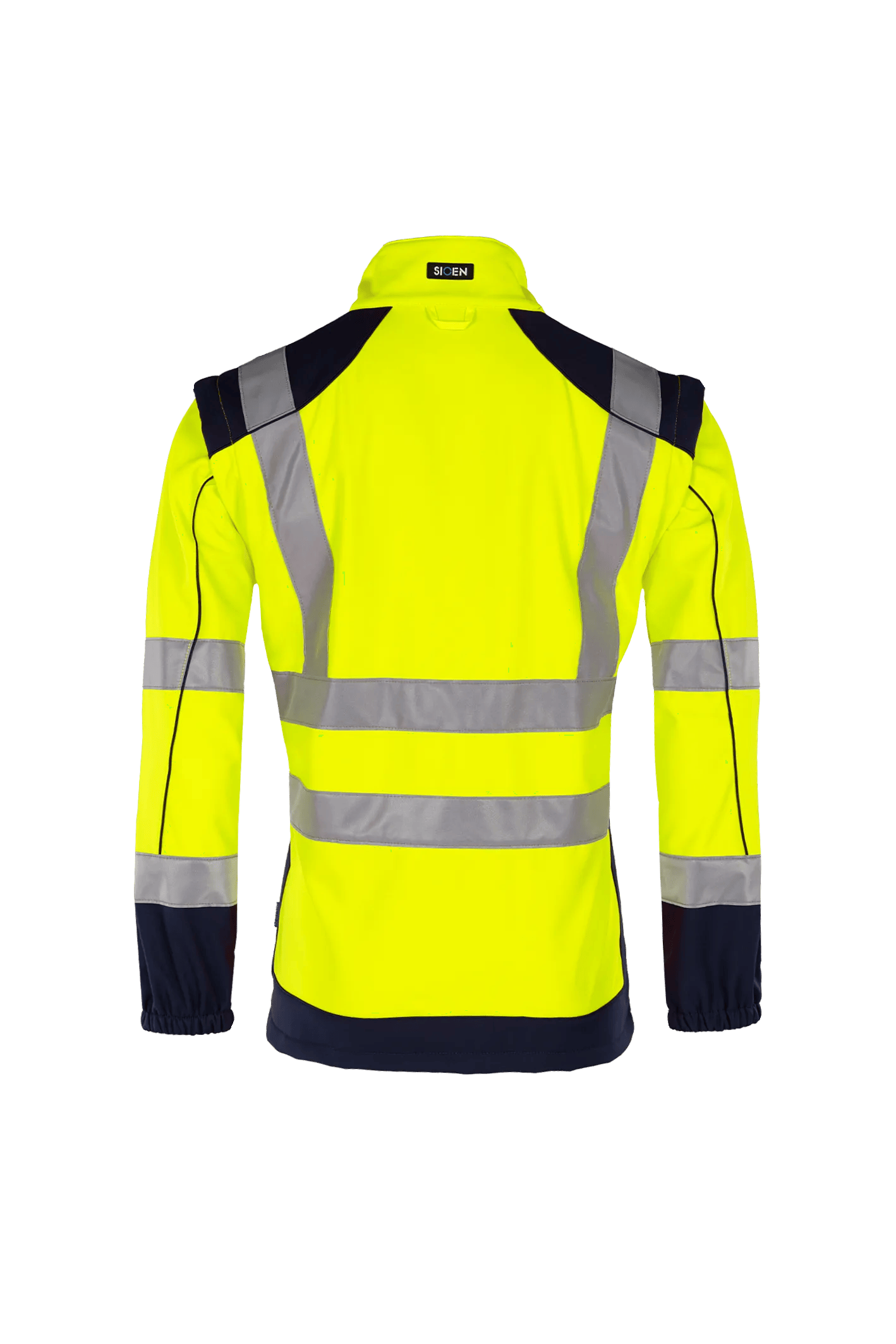 Sioen Drayton Hi-Vis Softshell Jacket With Detachable Sleeves