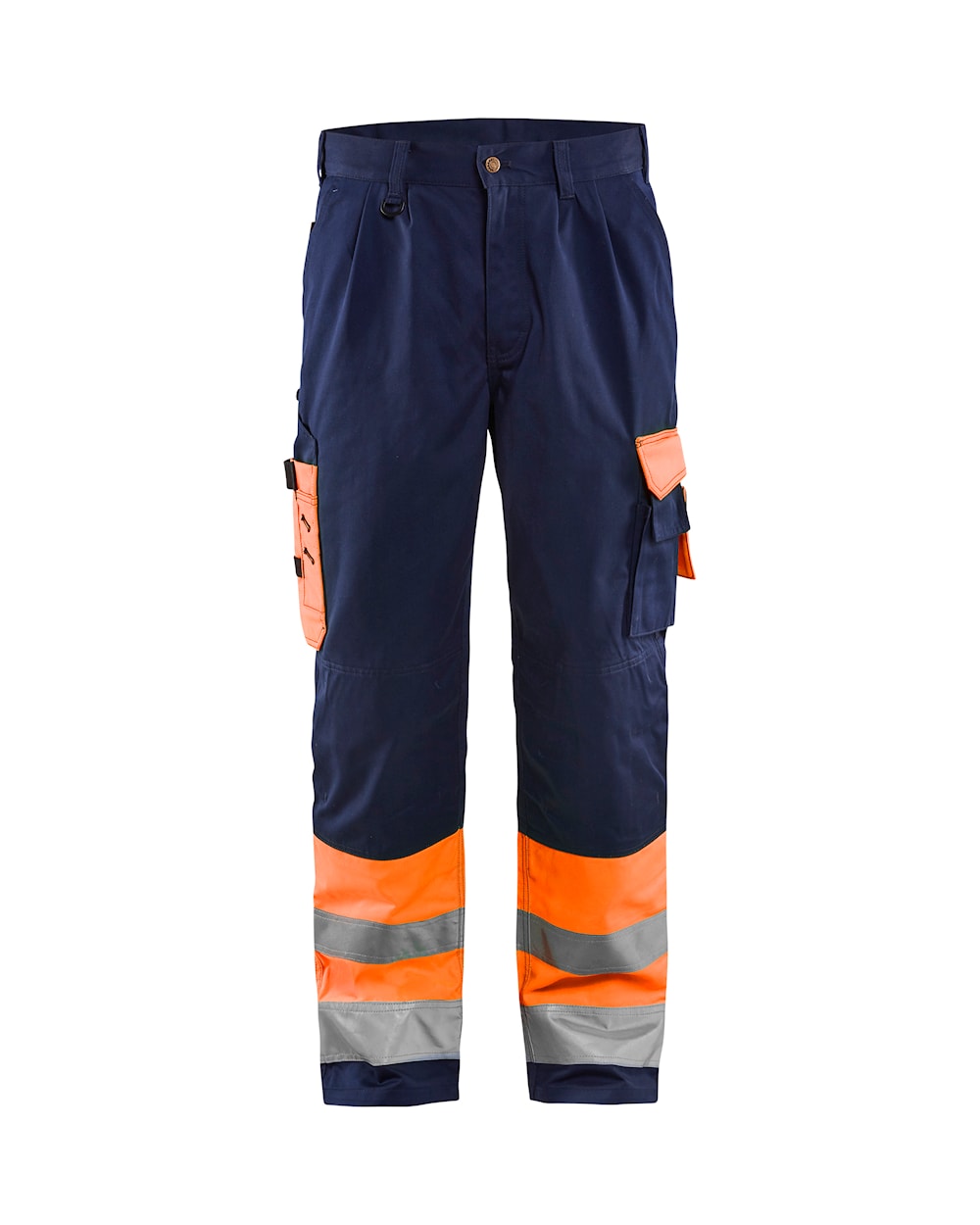 Blaklader Hi-Vis Trousers 1584 - Hi-Vis Orange/Navy Blue