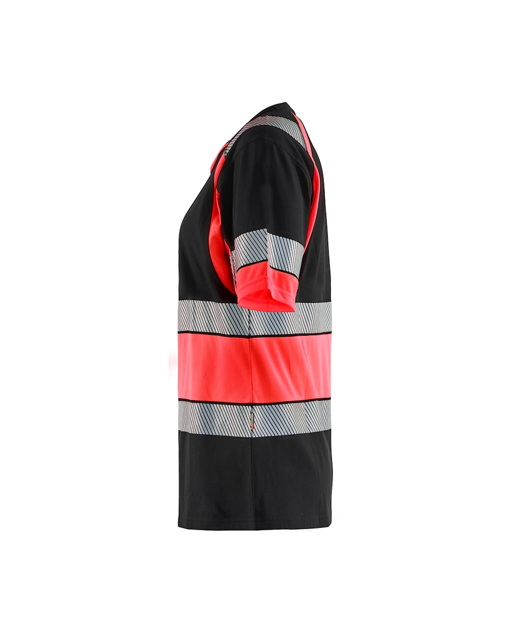 Blaklader Women's Hi-Vis T-Shirt 3410 #colour_black-red-hi-vis