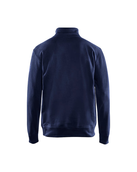 Blaklader Sweatshirt with Half Zip 3369 #colour_navy-blue