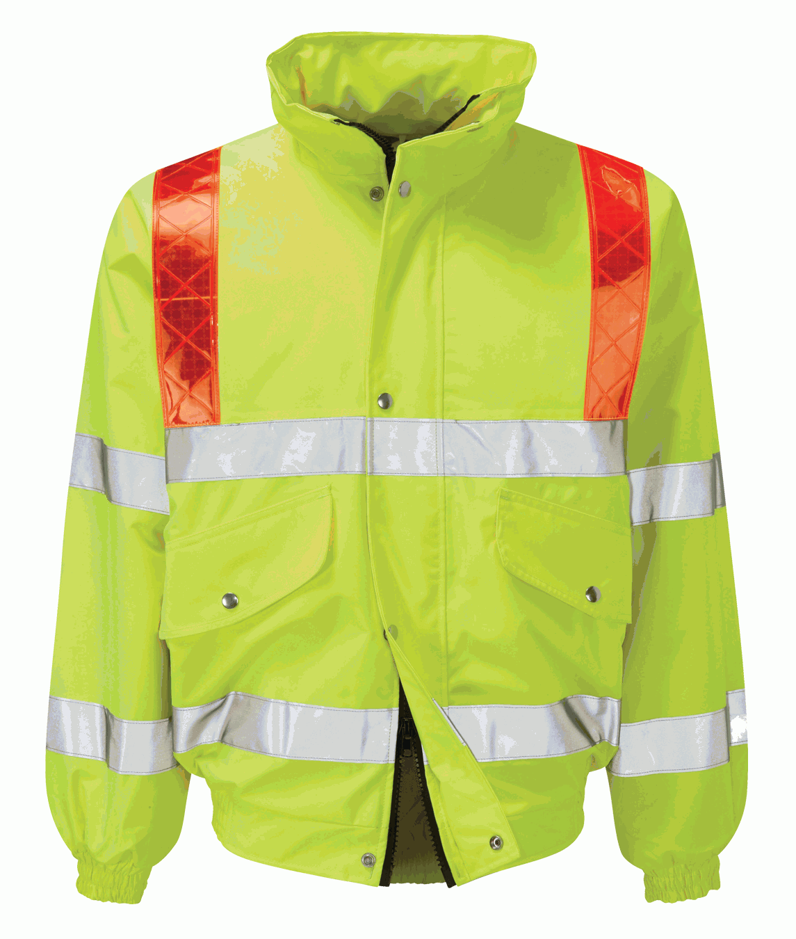 Orbit International Foil: Bomber Jacket With Red Braces
