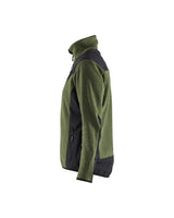 Blaklader Women's Knitted Jacket with Softshell 5943 #colour_autumn-green-black