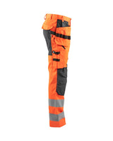 Blaklader Hi-Vis Trousers with Stretch 1552 - Hi-Vis Orange/Mid Grey