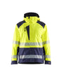 Blaklader Shell Jacket Hi-Vis 4435 #colour_hi-vis-yellow-navy-blue