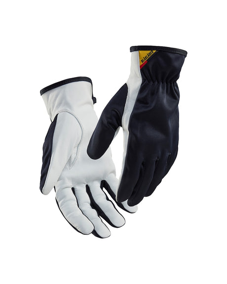 Blaklader Leather Work Gloves 2802 #colour_dark-navy-white