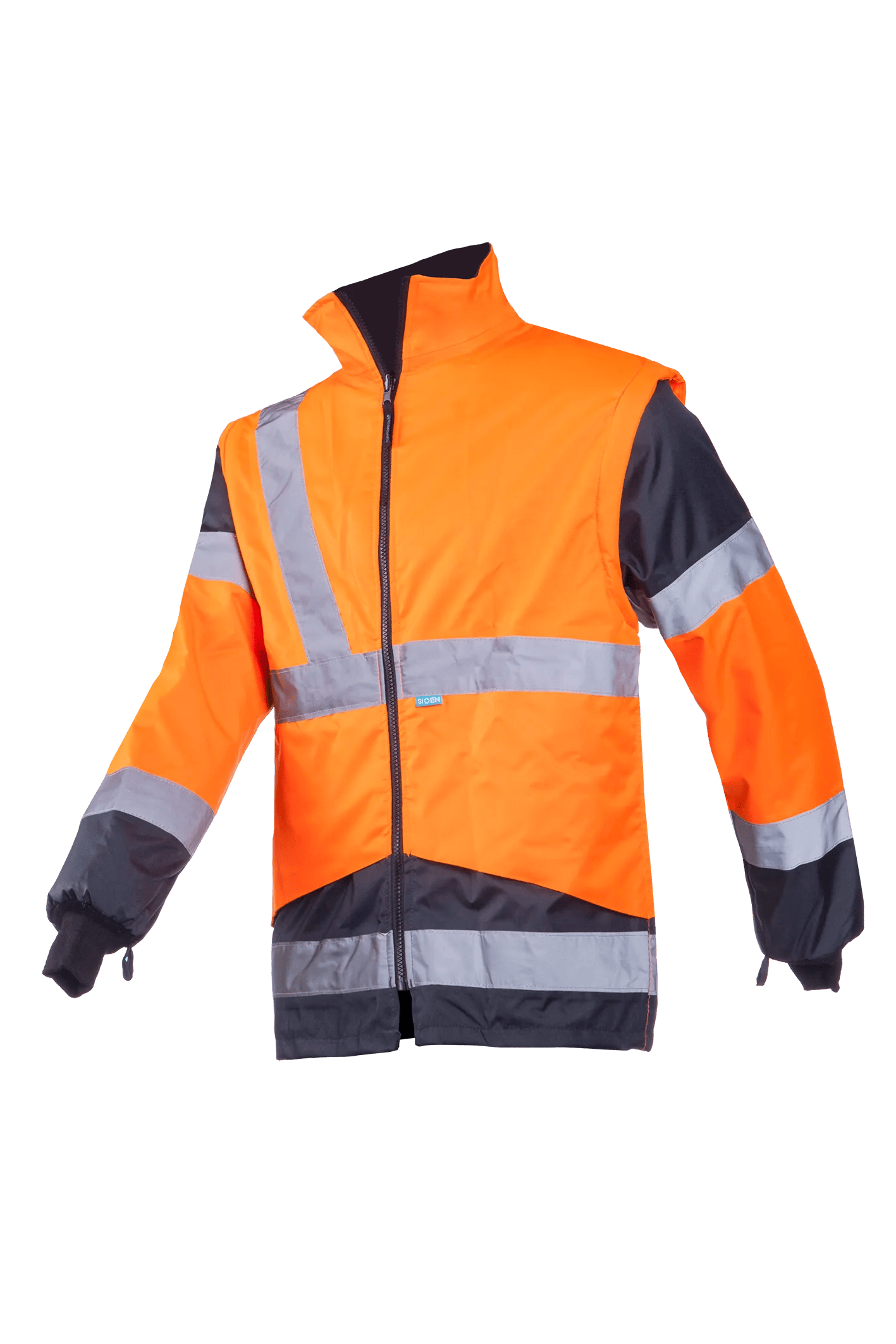 Sioen Skollfield Hi-Vis Rain Jacket With Detachable Bodywarmer