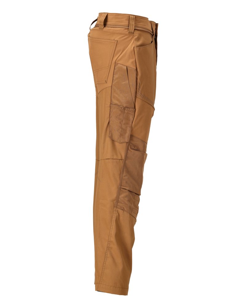 Mascot Customized Trousers with Kneepad Pockets - Nut Brown