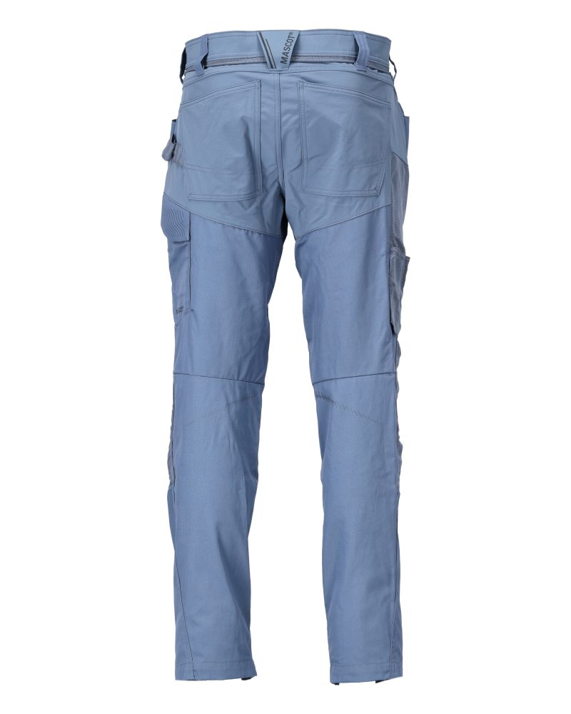 Mascot Customized Trousers with Kneepad Pockets - Stone Blue