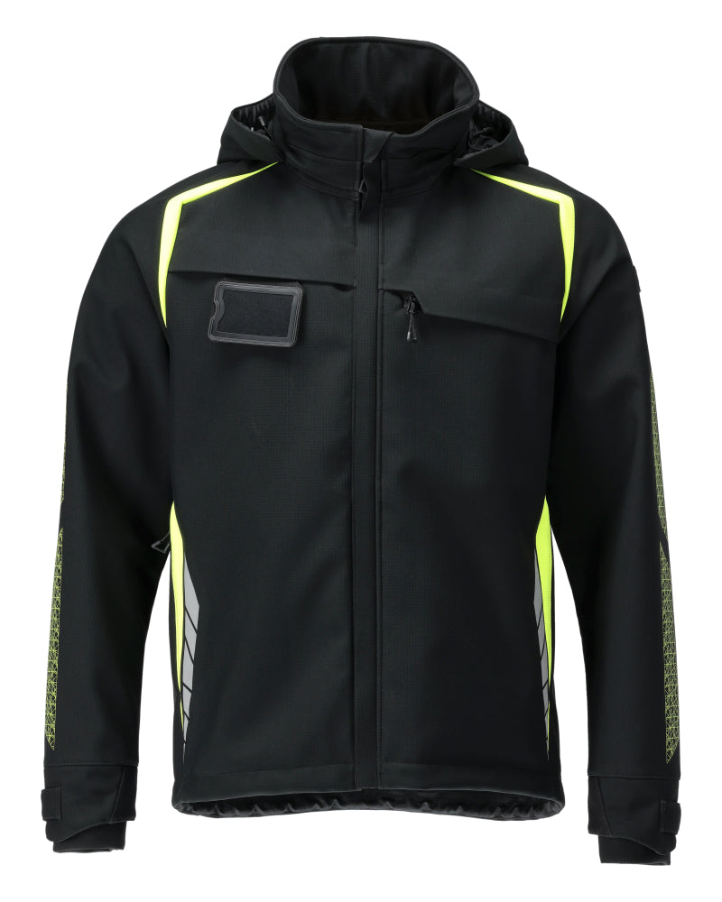 MASCOT® ACCELERATE SAFE Softshell jacket with hood