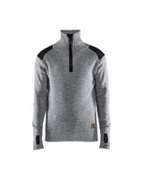 Blaklader Wool Sweater 4630 #colour_grey-melange-dark-grey