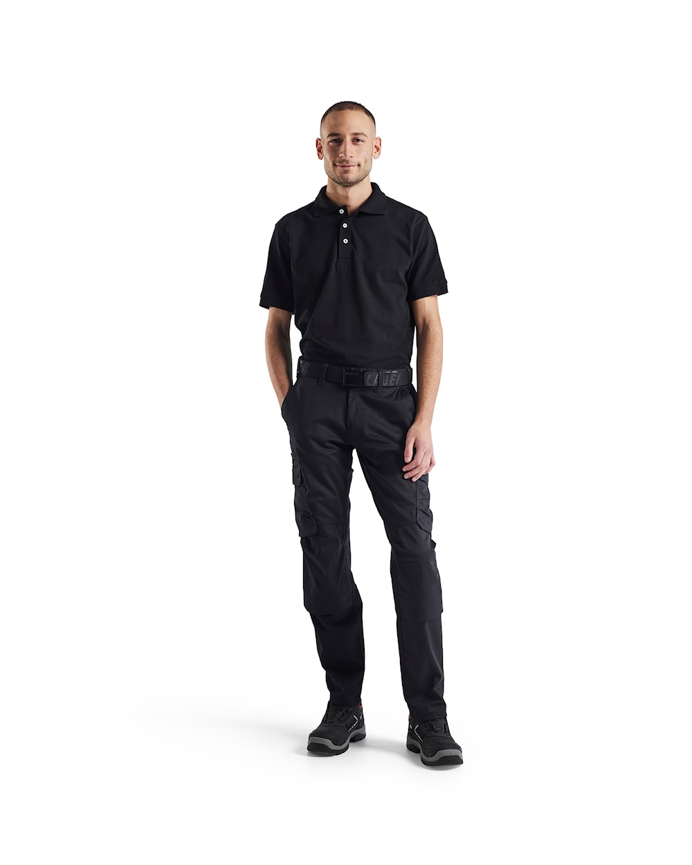 Blaklader Industry Trousers Stretch with Knee Pad Pockets 1448 - Black #colour_black