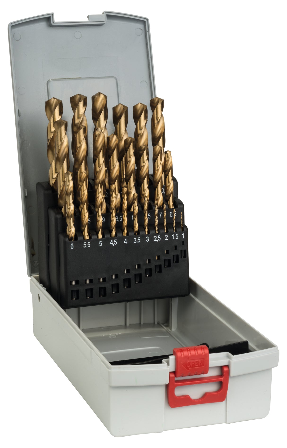 Bosch Professional ProBox Metal Drill Bit Set HSS-TiN (Titanium Coating), 1-13mm, 25-Piece