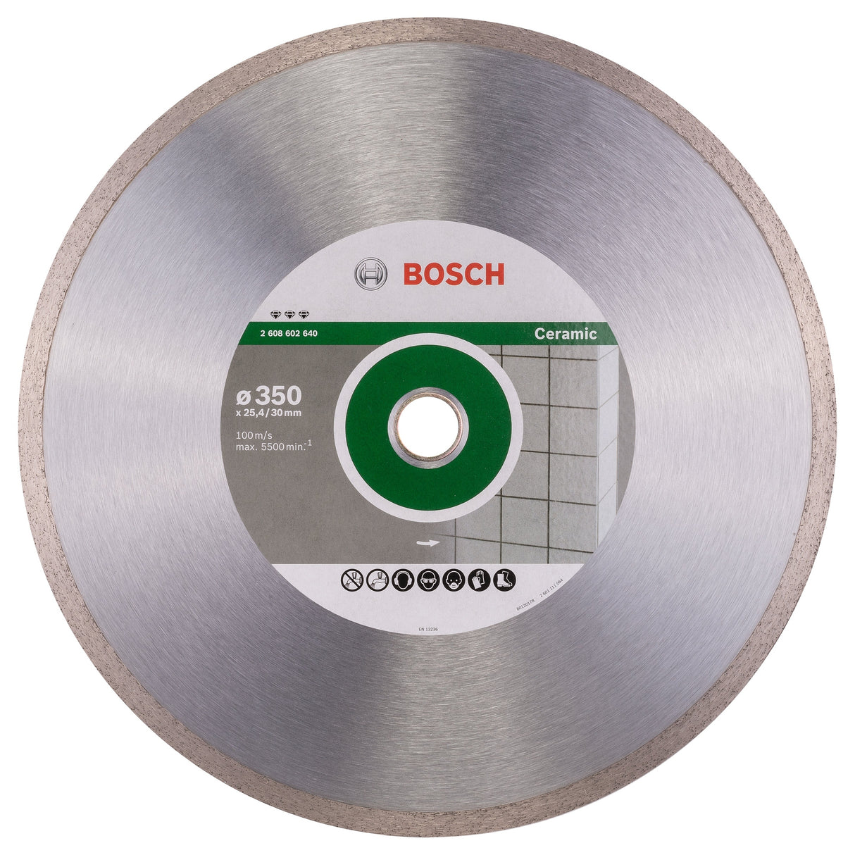 Bosch Professional Diamond Cutting Disc - Best for Ceramic - 350 x 30/25,40 x 3 x 10 mm