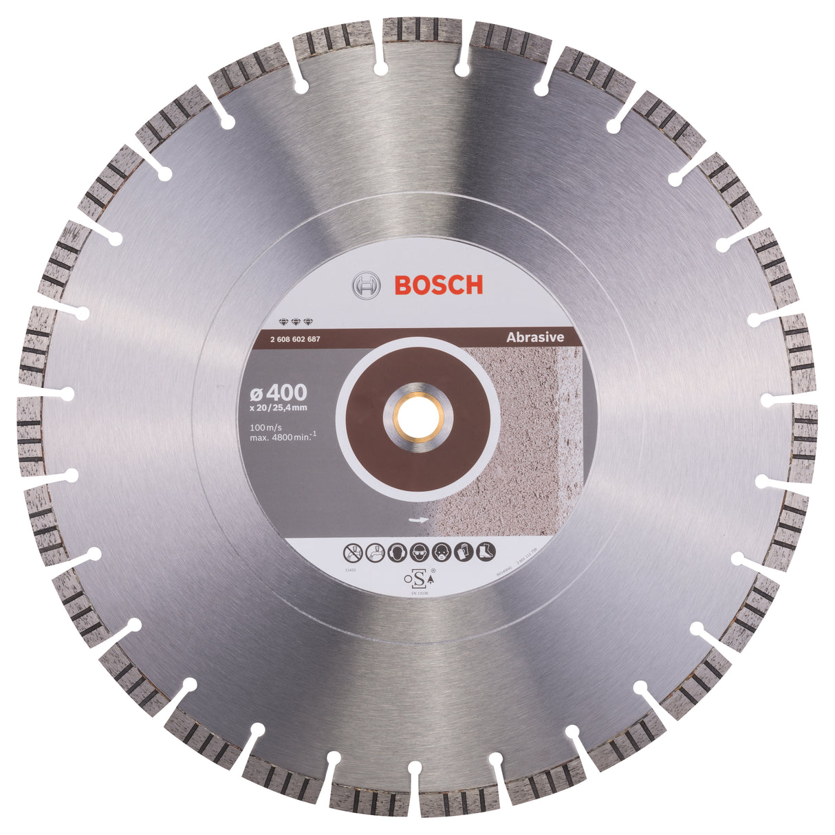 Bosch Professional Diamond Cutting Disc - Best for Abrasive - 400 x 20,00+25,40 x 3,2 x 12 mm