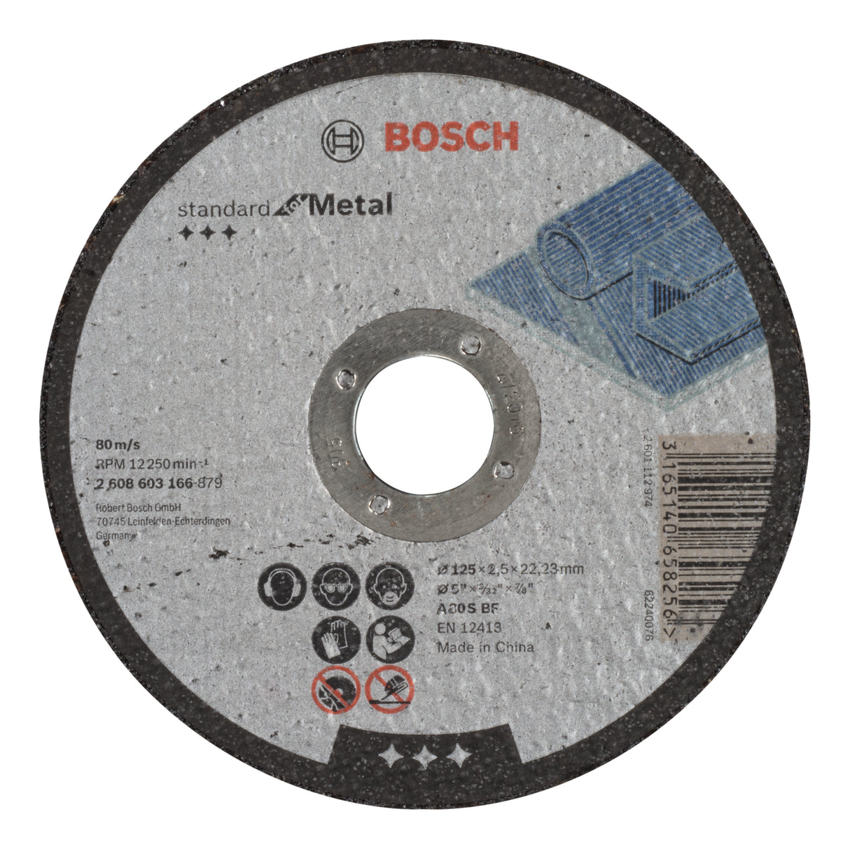 Bosch Professional Metal Straight Cutting Disc A 30 S BF - 125mm x 22.23mm x 2.5mm