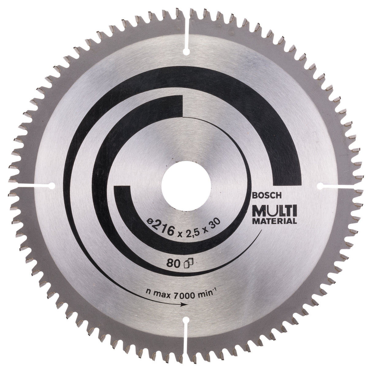 Bosch Professional Multi Material Circular Saw Blade - 216mm x 30mm x 2.5mm, 80 Teeth