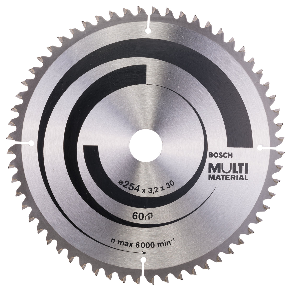 Bosch Professional Multi Material Circular Saw Blade - 254mm x 30mm x 3.2mm, 60 Teeth