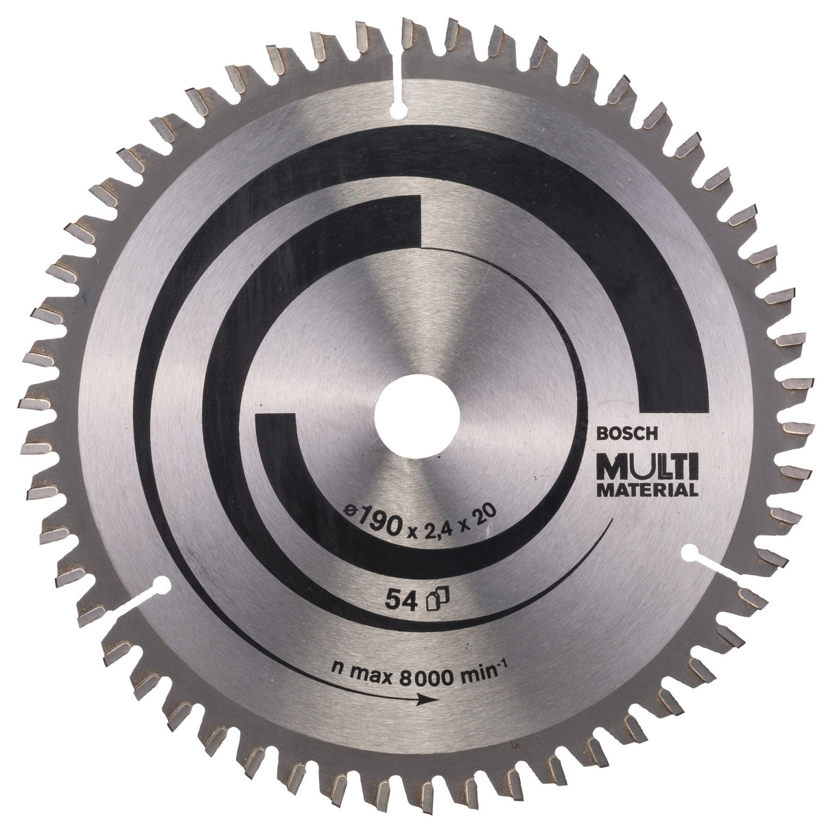 Bosch Professional Multi Material Circular Saw Blade - 190 x 20/16 x 2.4mm, 54 Teeth