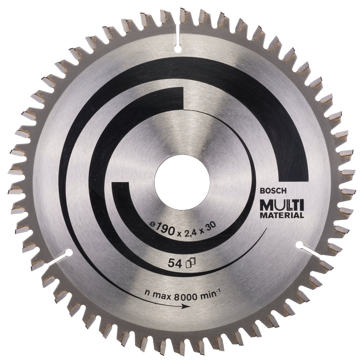 Bosch Professional Multi Material Circular Saw Blade - 190 x 30 x 2.4 mm, 54 Teeth