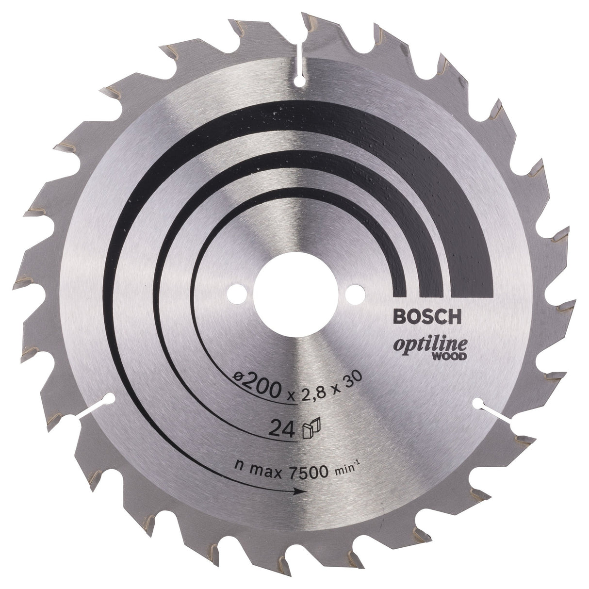 Bosch Professional Optiline Wood Circular Saw Blade - 200 x 30 x 2.8 mm, 24 Teeth