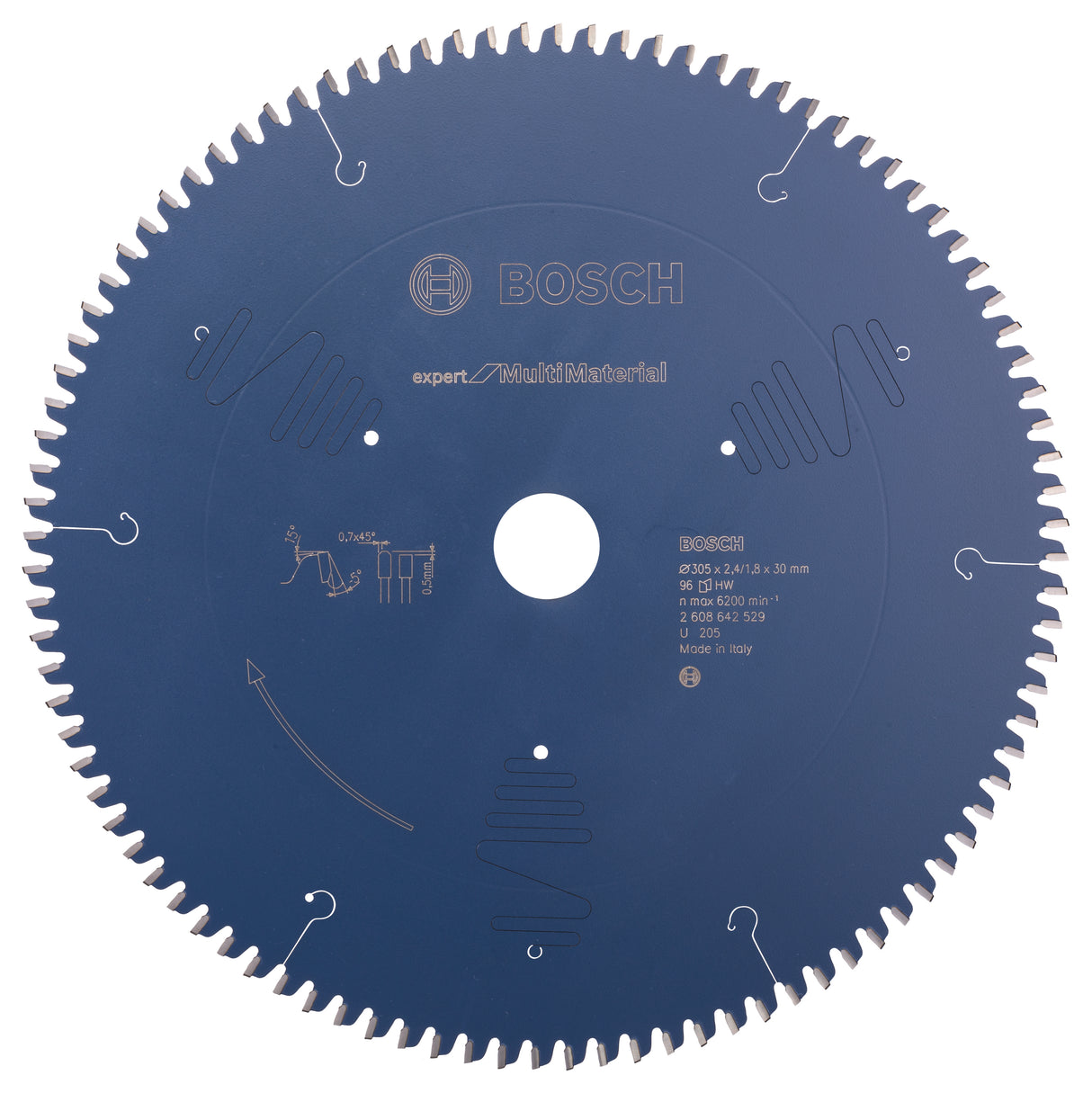 Bosch Professional Expert Multi Material Circular Saw Blade - 305 x 30 x 2.4 mm, 96 Teeth