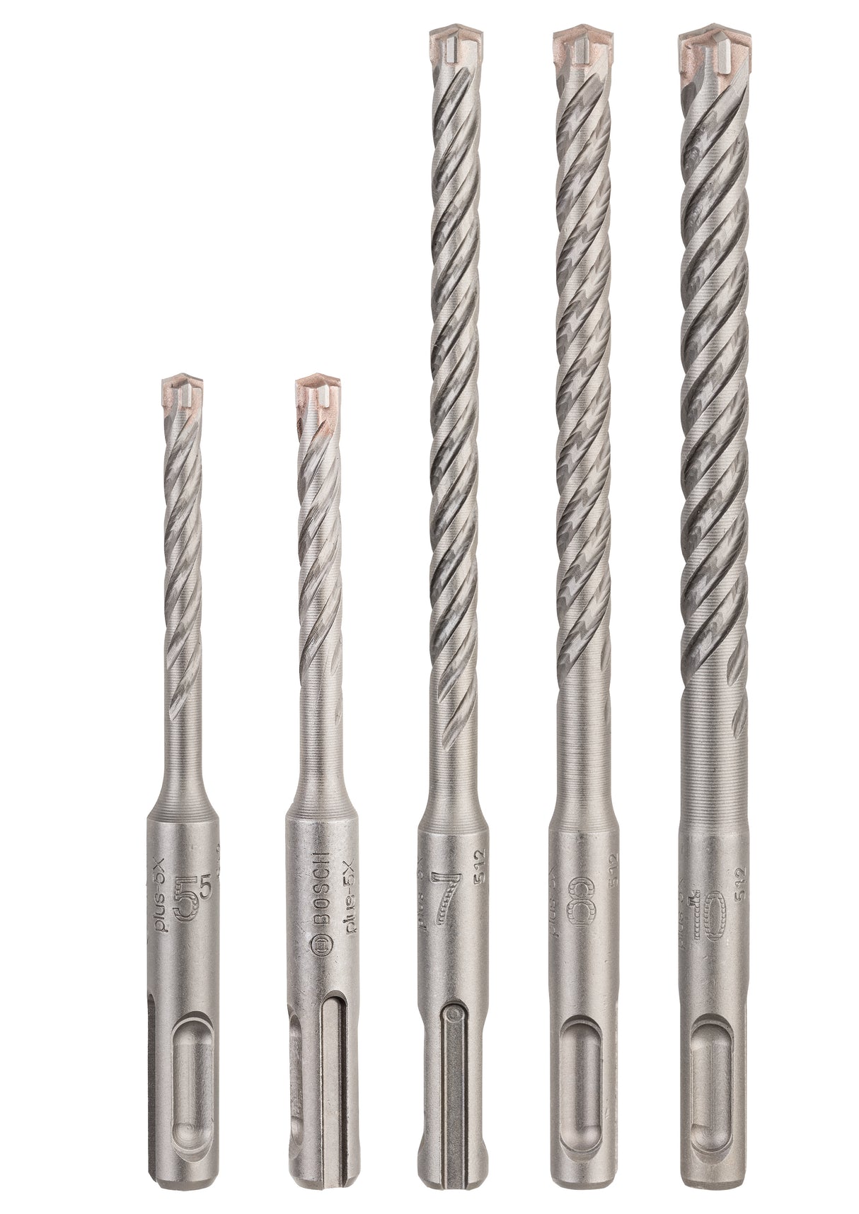 Bosch Professional SDS Plus-5X Hammer Drill Bit Set - 5 Piece (5.5/6/6/8/10mm)