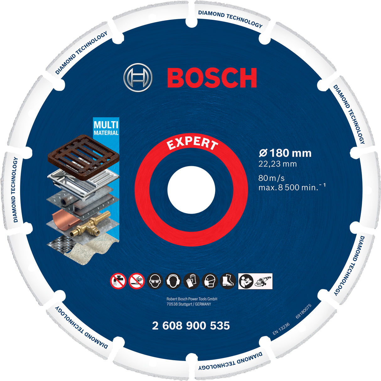 Bosch Professional Diamond Metal Cutting Disc - 180 x 22.23 mm