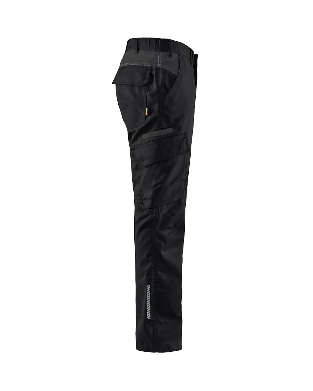 Blaklader Industry Trousers Stretch 1444 - Black/Dark grey #colour_black-dark-grey