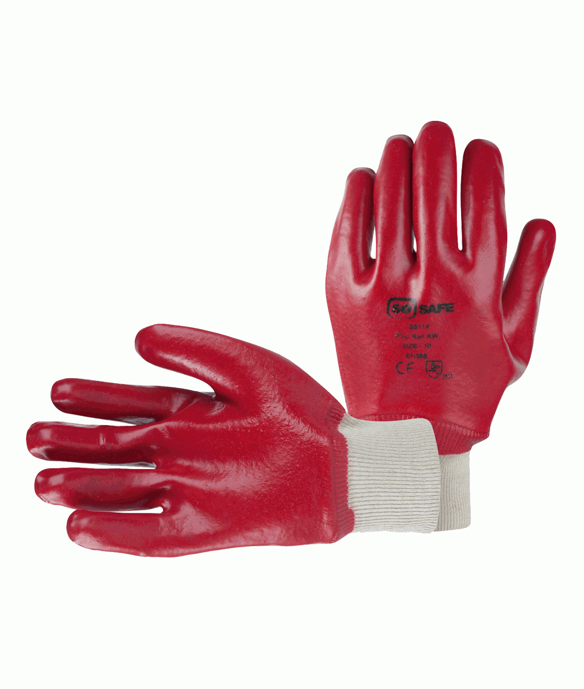 Orbit International Red Pvc: Knit Wrist