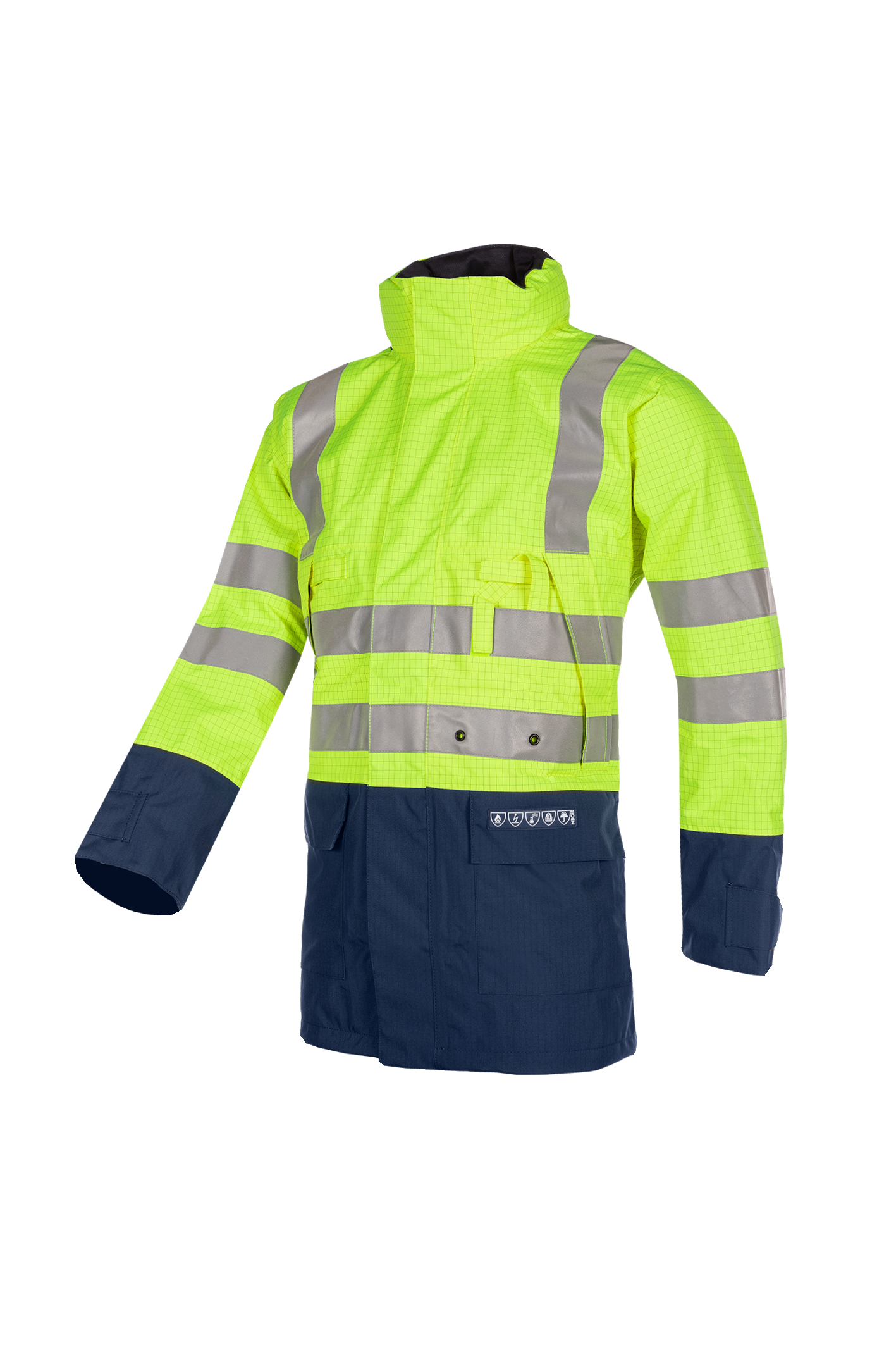 Sioen Winseler Flame Retardant Anti-Static Hi-Vis Rain Jacket